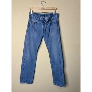 Levi's 505 Jeans Straight Leg Light Wash Denim Classic Style Vintage‎ 31 x32